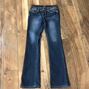 Forever 21 Premium Denim Size 27 Rhinestone Blue Jeans